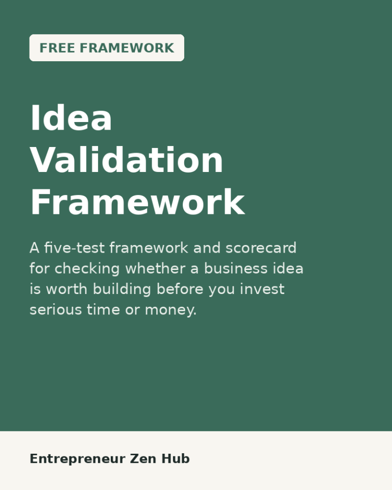 Idea Validation Framework cover