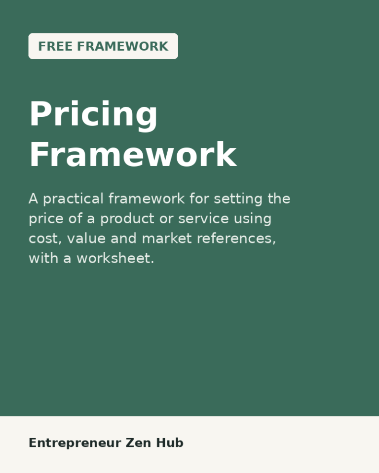 Pricing Framework cover